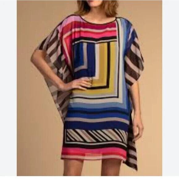 Trina Turk Dresses & Skirts - Trina Turk NWT Theodora Colorful Graphic Kaftan Dress Extra Small XS Colorblock